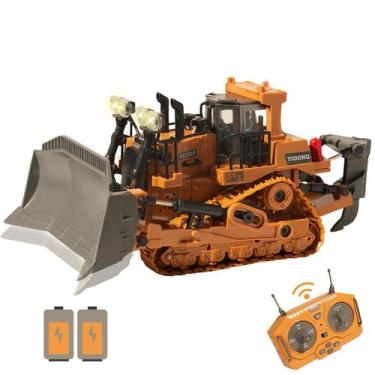 Imagem de Bulldozer RC OrganatureQueen de metal de 9 canais com luzes para crian