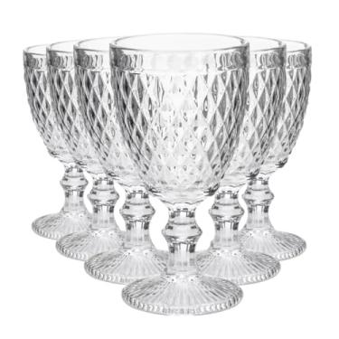 Imagem de Conjunto de 2 Taças para Vinho com Design Bico de Abacaxi, Transparente