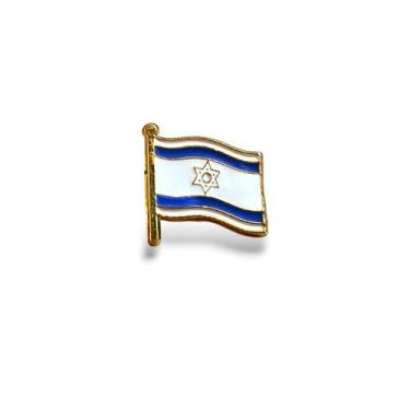 Imagem de Broche Israel Bandeira Pin País Diplomático Israelense Judeu Judaico -