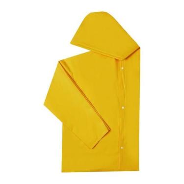 Imagem de Capa chuva pvc forrada amarela g - PLASTCOR