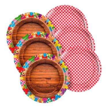 Imagem de PRATO PAPEL REDONDO 18 cm ARRAIA 08 un.