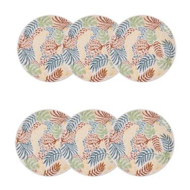 Imagem de Oxford Conjunto Com Pratos De Sobremesa 20Cm 06 Peças Unni Caminho Da Selva