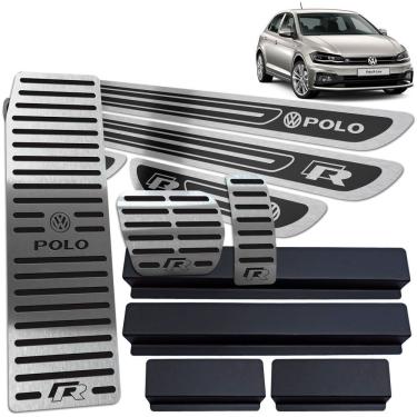 Imagem de Descanso Pedaleira Automático Soleiras Polo R-Line Preto AR