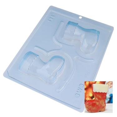 Imagem de 5 Formas De Chocolate Bota Feliz Natal Bwb Confeitaria 80G