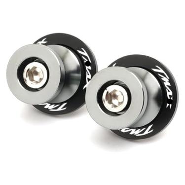 Imagem de BYYINGSUS Carretéis de braço oscilante M6 parafusos de suporte CNC acessórios de motocicleta compatíveis com Y&AMAHA Tmax T-max 530 2013-2018 TMAX 500 2008-2011 (titânio)