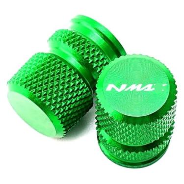 Imagem de Acessórios de motocicleta CNC alumínio tampa de porta de ar plugue tampas de válvula de pneu N-MAX compatível com Y&AMAHA Nmax 125 155 Nmax125 Nmax155 N-max (B-Green)