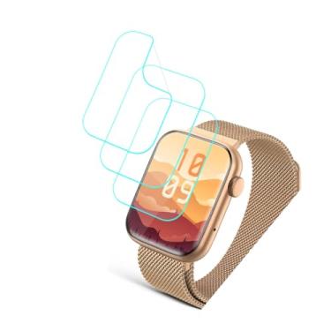 Imagem de Futanwei Protetor de tela para relógios inteligentes EarlySincere T13 [pacote com 3] Película PET transparente HD macia [anti-impressões digitais] [anti-arranhões] [sem bolhas] Compatível com