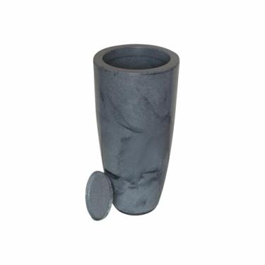 Imagem de Vaso Decorativo Cone Grande Brilhante de Luxo, Estilo Moderno G (grafite)