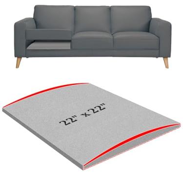 Imagem de Suporte de almofada de sofá de 56 cm x 56 cm para assento flácido, 1 peça de suporte de almofada de sofá de tamanho grande para melhor elevação, substituição de sofá de espuma de alta densidade 45D