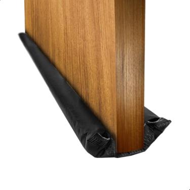 Imagem de Protetor veda porta impermeavel rolinho contra inseto 70/80/90/100/120cm (Preto, 80Cm)