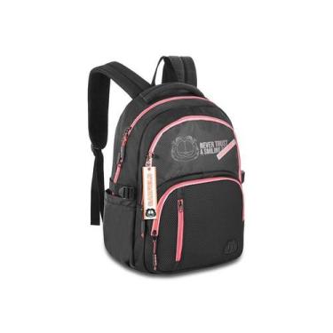 Imagem de Mochila Clio Garfield Grande Reforçada Com Chaveiro