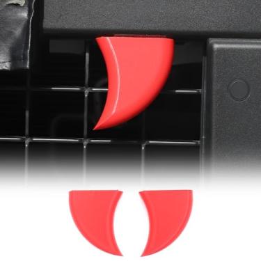 Imagem de Peças decorativas de dentes de tigre da grade dianteira compatíveis com Toyota Land Cruiser 250 J250 LC250 Prado 2024 2025 ABS moldura da tampa da grade do carro acessórios externos automotivos