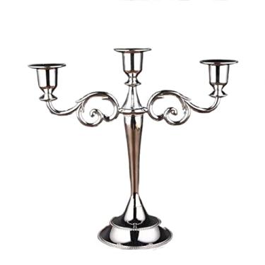 Imagem de Mesa de vela europeia retro casa incenso mesa castiçal luz de vela americana decoração de jantar ornamentos nórdicos (D 26,5 * 27 cm)