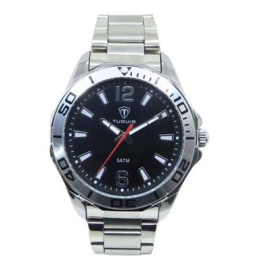 Imagem de Relógio Masculino Tuguir Analógico TG173-2C - Prata e Preto - TUGUIR I