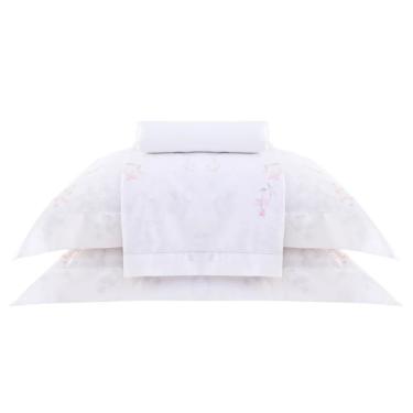 Imagem de Jogo Cama Casal 4 Pcs Algodão 180 Fios Percalle Verbena Buddemeyer