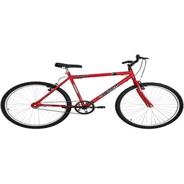 Imagem de Bicicleta de Passeio Ultra Bikes Esporte Aro 26 Reforçada Freio V-Brake Sem Marcha Vermelho Ferrari