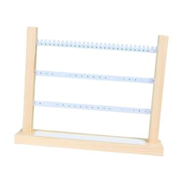 Imagem de UxicRuya Suporte para Exposição de Brincos, Organizador de Joias, Economizador de Espaço, Materiais para Artesanato, Porta-brincos, Suporte para Pendurar Colar, Branco