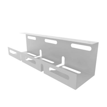 Imagem de Organizador de Cabos e Régua para Setup Gamer Escritório Esconder Fios Canaleta para Cabos(BRANCO)