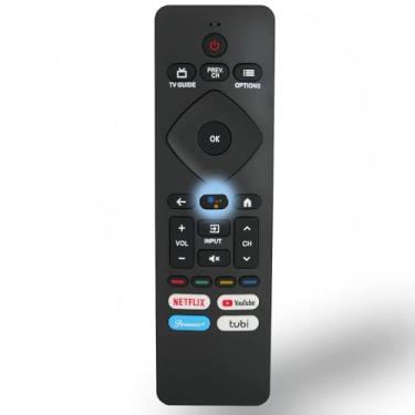 Imagem de Controle remoto de substituição por voz RF439A-V06 RF439AV06 URMT26CND001 para Philips LED 4K Android Smart TV 43PFL5766/F7D 55PFL5766/F7D 55PFL5766/F7E 65PFL5766/F7D 50PFL5766/F7D 55PUL7 472/F7