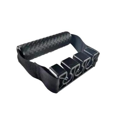 Imagem de oshhni Alça de ginástica com suporte de braçadeira de 3 furos, barra de pressão para corda de tríceps, suspensão de ginástica resistente, alça antiderrapante