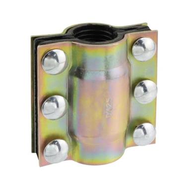 Imagem de Antrader Braçadeira de reparo de tubulação de água, ferramenta de reparo de tubo de aço carbono para tubos de PE/PVC/PPR/aço/ferro, 1,3 polegadas de diâmetro externo, kit de reparo de tubo de