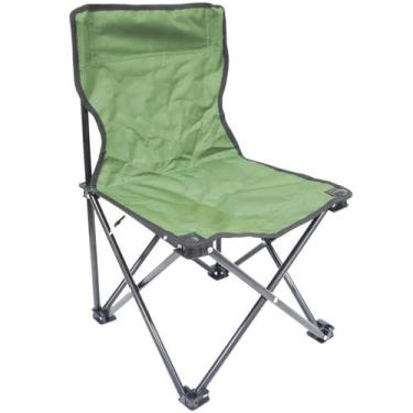 Imagem de Cadeira Banco Banqueta Pesca Camping Praia sem Apoio de Braço Verde Im