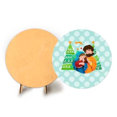 Imagem de Painel C Elastico Sublimado 50cm Natal + Suporte MDF (NAT066)