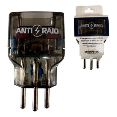 Imagem de Protetor Eletrico Dps Anti Raio Surtos 10a Bivolt Embrastec, Preto fum