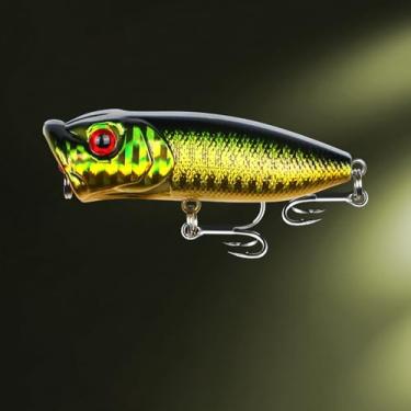 Imagem de Água salgada, água doce, manivela do mar, salmão, pique, truite, iscas de pesca, iscas de crankbait Peche leurres Popper, 12 g
