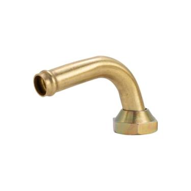 Imagem de Conector de tubo de óleo do refrigerador de transmissão com lado de tubo 3/8 - rosca M14x1,5, conexões de linha de resfriamento de transmissão de cotovelo de 90 graus, compatível com modelos