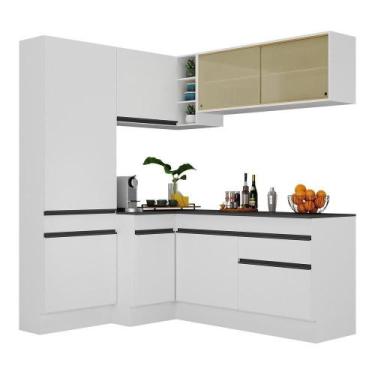 Imagem de Armário De Cozinha Completa De Canto Com Rodapé Veneza Multimóveis V20