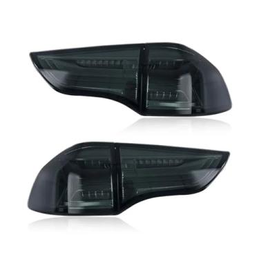 Imagem de Luzes traseiras de LED para carro, luzes traseiras compatíveis com Mitsubishi Montero Sport Pajero 2011 2012 2013 2014 2015, luz de neblina traseira, luz de freio, ré(Smoke Cover)