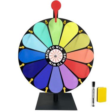 Imagem de Prize Wheel iobiotio Spinning com suporte 12 cores de 30 cm