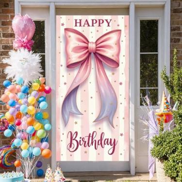 Imagem de Decoração de aniversário de aniversário faixa de celebração arco decorativo decoração de festa para evento decoração festa