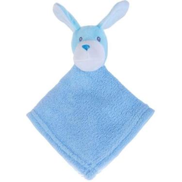 Imagem de Naninha Para Meninos Coral Fleece 100% Poliéster 27x27cm Cachorrinho A