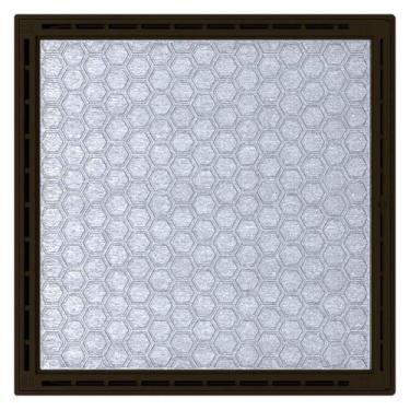 Imagem de Alçapão Tampa Casa Maquina Piscina 120x120 Gaveta Deslizante Marrom - 