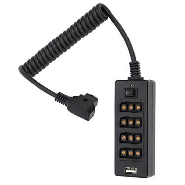 Imagem de aqxreight Dtap Macho para 4port Dtap Hub Fêmea Splitter de Cabo de Alimentação para Bateria de Câmera de Vlock - Solução de Compartilhamento de Energia Eficiente