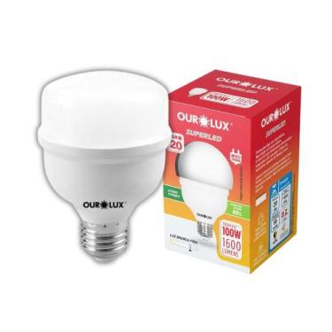 Imagem de Lâmpada Bulbo Led 20w Branco Frio 6500k Bivolt 110/220v Ouro - OuroLux