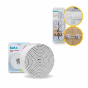 Imagem de Kit 7 Travas De Segurança Para Armário Protetor De Quina Para Móveis I