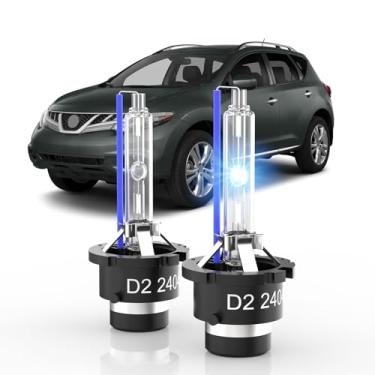 Imagem de OUHAIMOTOR Adequado para Nissan Altima/2004-2014 Maxima Murano Sedan Coupe D2S HID 2010-2015, 350% de brilho, lâmpada de feixe alto e baixo, 8000K branco azul, Plug-N-Play, de 2