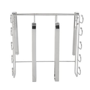 Imagem de SUNGOOYUE Rack Suspenso de Aço Inoxidável, Suporte de Carga Forte para Organização de Cozinha, Armazenamento Sob o Armário (Prata)