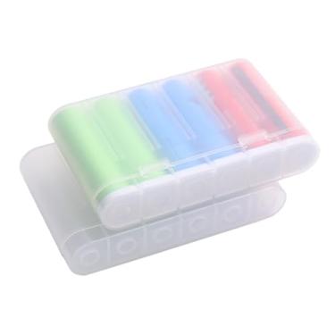 Imagem de inDomit Capa de bateria 18650, suporte de armazenamento à prova de choque e resistente à água para 6 baterias 18650, capa de polipropileno fácil de transportar