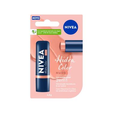 Imagem de Hidratante Labial Nivea Hidra Color 2 em 1 Nude