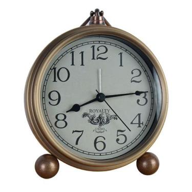 Imagem de Despertador vintage de quartzo silencioso de ferro de inspiração europ