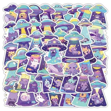 Imagem de Pacote de adesivos Cute UFO Alien Cartoon Extraterrestrial x50