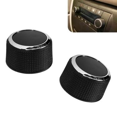Imagem de HHZL Botões de rádio de substituição para controle de volume de áudio, capa de botão de controle de volume de áudio, sintonizador de mostrador para kit de reparo de rádio traseiro 22912547, adequado