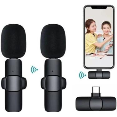 Imagem de Microfone Lapela K9 Duplo Para Android Tipo - C Wireless