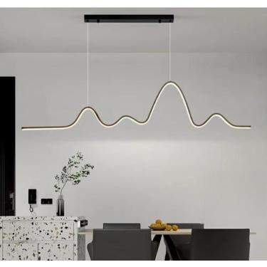 Imagem de Pendente Moderno Mesa De Jantar Minimalista Zig Zag Bancada - Decor Ci