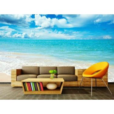 Imagem de Papel de Parede Painel Fotográfico Praia 46 -1,00 X 1,00 - Voce Decora