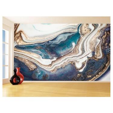 Imagem de Papel De Parede 3D Estilo Marmore Tintas Cores 3,5M Mbr99 - Você Decor